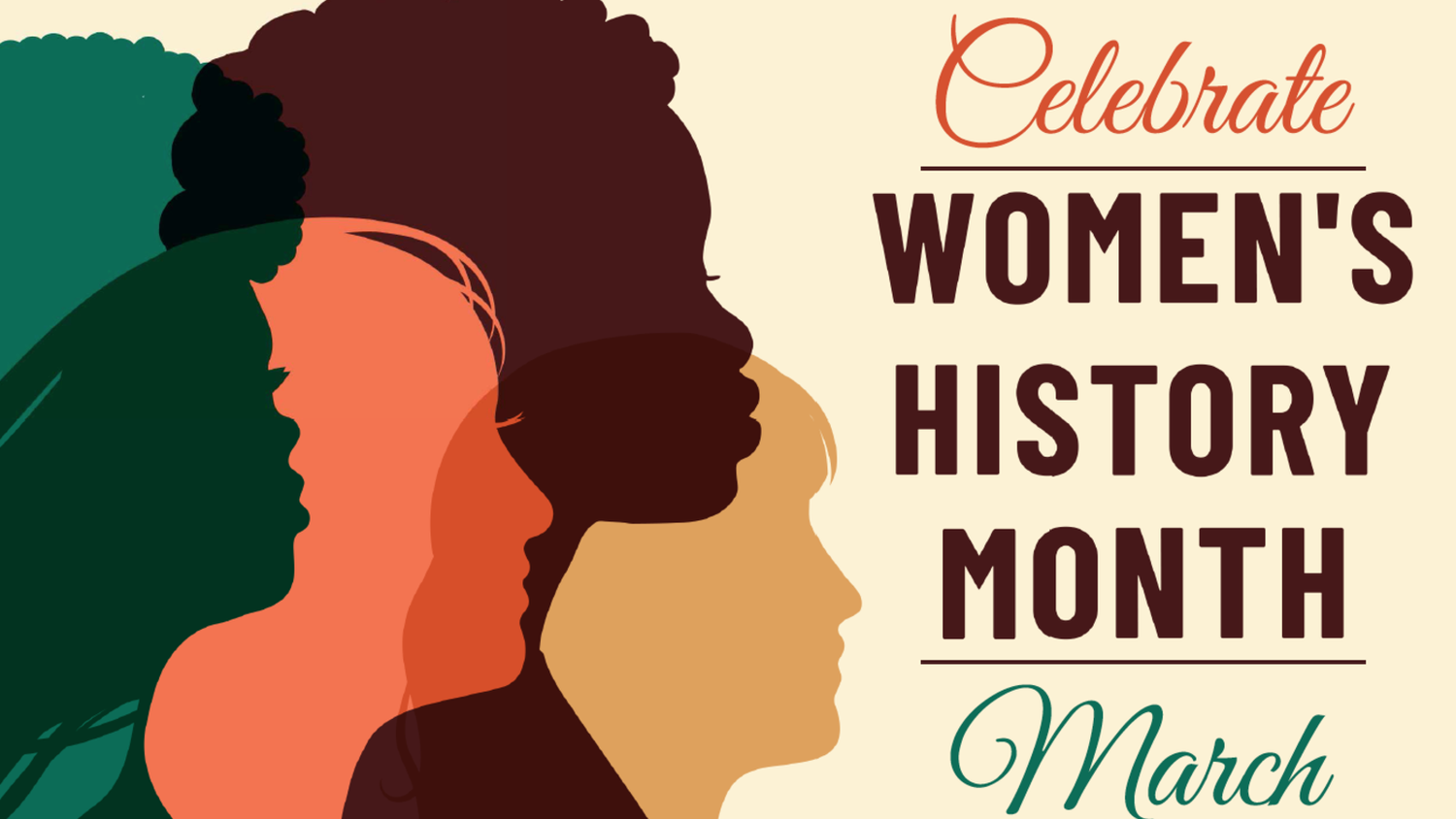 Celebrate Women's History Month graphic